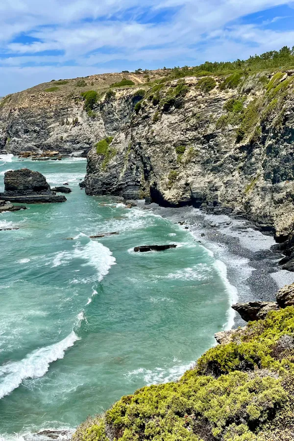 A cliff view from the section Zambujeira do Mar and Odeceixe