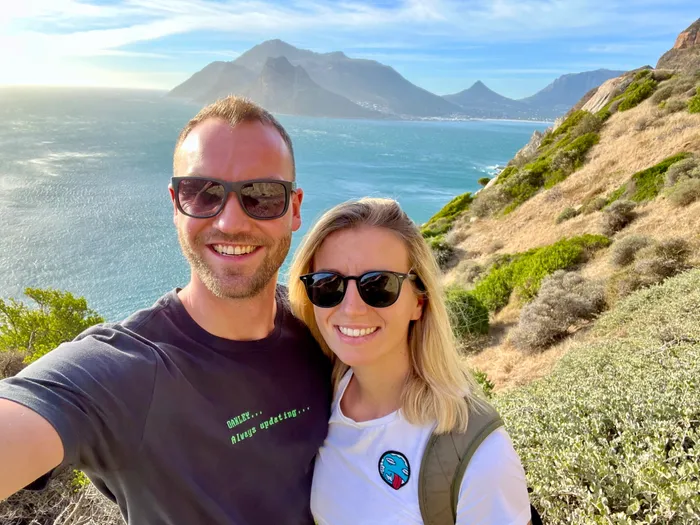 A selfie from us; Aleksandra & Lennart